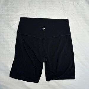 Black 7” Lululemon biker shorts size 10 women’s